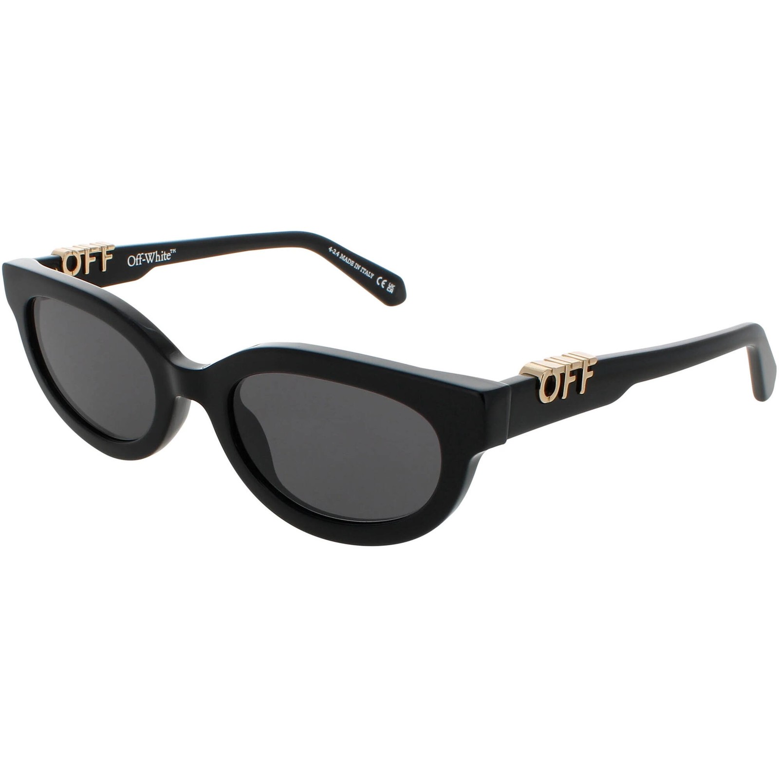 Off-White Unisex Sunglasses Black Full Rim Frame SPARKS OERI13DF24PLA0011007