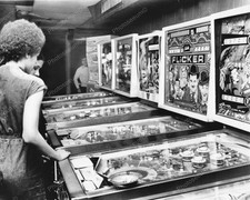 Pinball Machine Arcade 1970's 8" - 10" B&W Photo Reprint