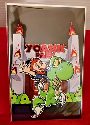 Matthew Waite Art Book 2025 Yoassic Park Cover Comic Zombie Mario Homage NM