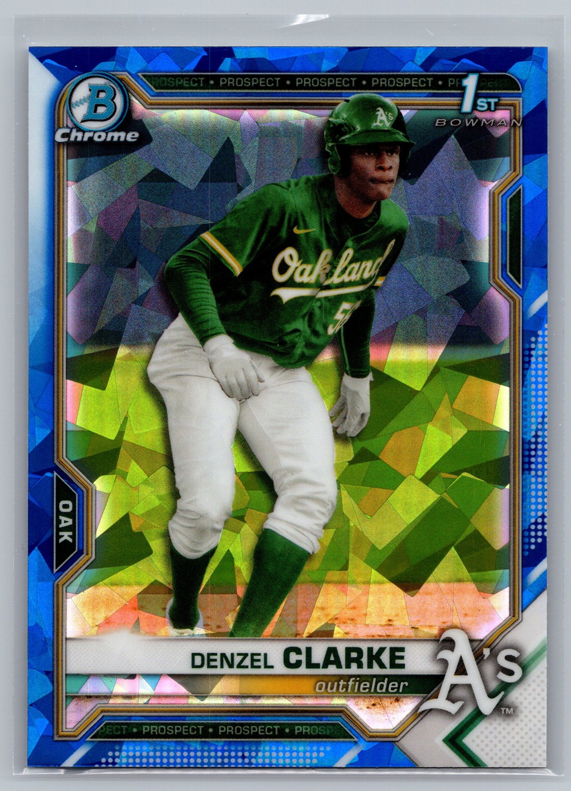 2021 Bowman Draft Sapphire Edition #BDC-128 Denzel Clarke