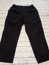5.11 Tactical Cargo Pants Men 38x30 Black Taclite Pro Gusseted Elastic Waist