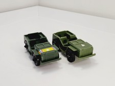 Vintage Tim-Mee Toys Army Jeep Set Captain Made In USA