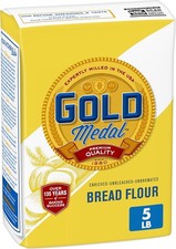  Free Duty Tax Gold Medal Premium Quality Bread Flour for Baking, 5 lb