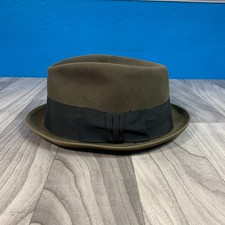 Vintage Stetson Royal Fedora Hat Mens Size XL Brown Deluxe