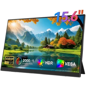 UPERFECT 15.6'' Portable Monitor 1080P HDMI Type-C Second Screen VESA Compatible