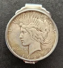 1922 $1 United States Peace Silver Dollar in Money Cip 1.3 Total Ounces Antique