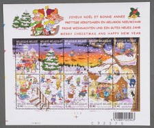 MayfairStamps Belgium 2002 Christmas & New Years Souvenir Sheet aaw_25631