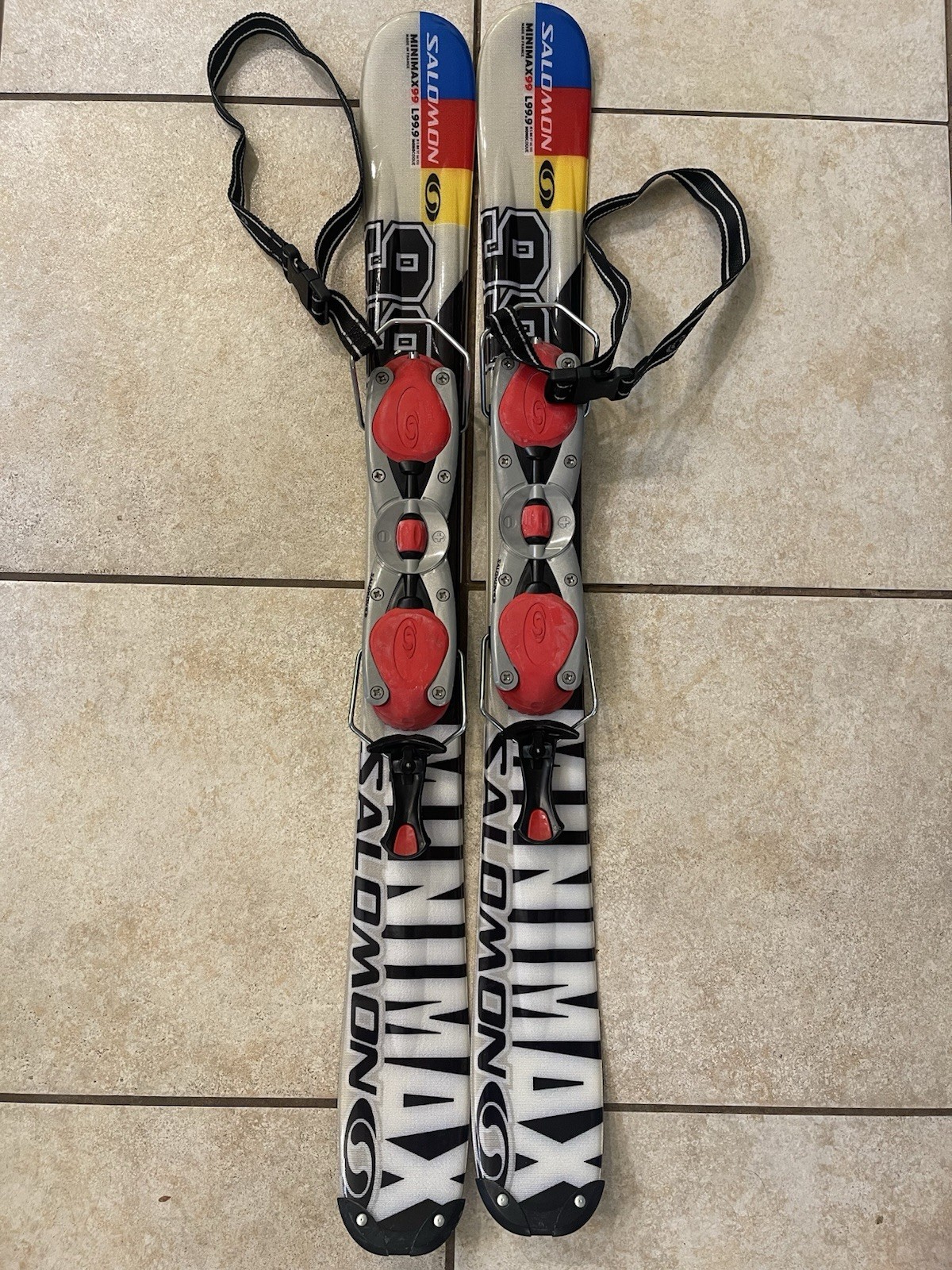 SALOMON MINIMAX 99 L99.9 Sci Lama da Neve Design Stampato Multicolore