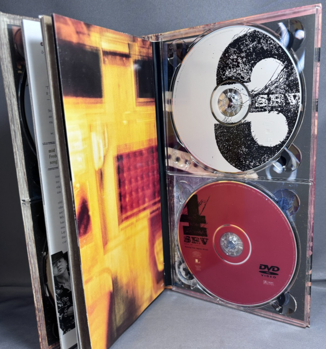 Stevie Ray Vaughn SRV CD Box Set Long Box 3 CDs 1 DVD | eBay
