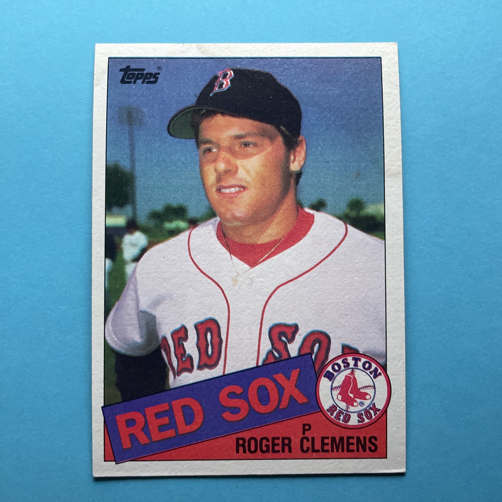 1985 Topps #181 Roger Clemens Rookie RC - *stain*