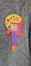 Spin Master The Wiggles Play Along Red Guitar Toy Spin Master 2003 TESTED READ