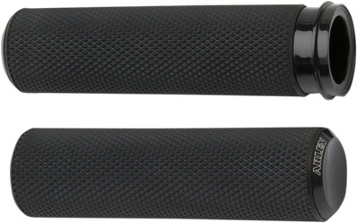 Arlen Ness Fly-By-Wire Fusion Series Grips Black Knurled
