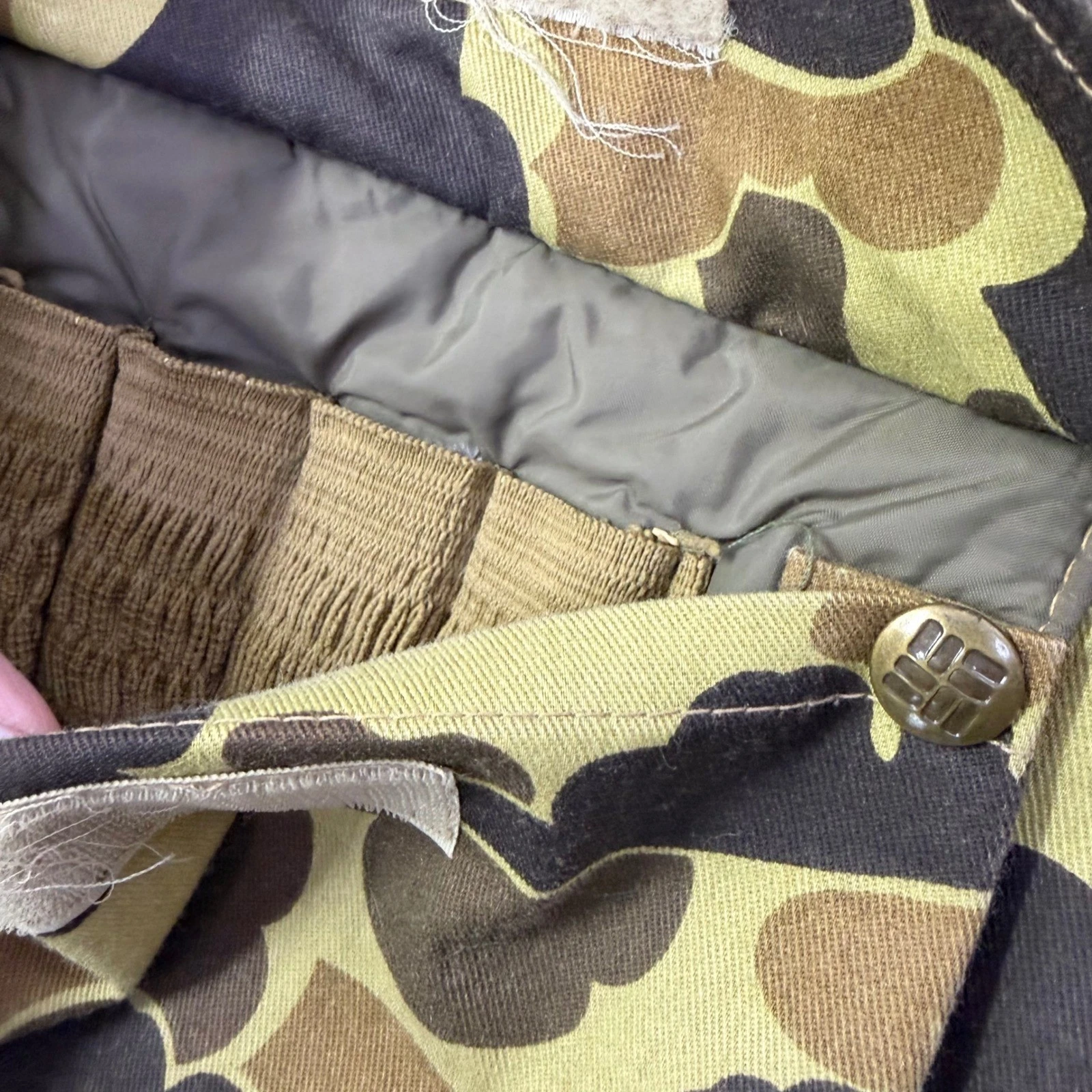 Columbia Mens Gore-Tex Duck Hunter Camo Parka L Brown Vintage Hunting Jacket USA - product detail image 12