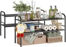 Shoe Storage Rack, Bathroom, Kitchen, Expandable Shelf for Cupboard, Expand