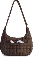 UmhäNgetasche Damen Gesteppte Puffer Tasche Crossbody Bag Verstellbarer
