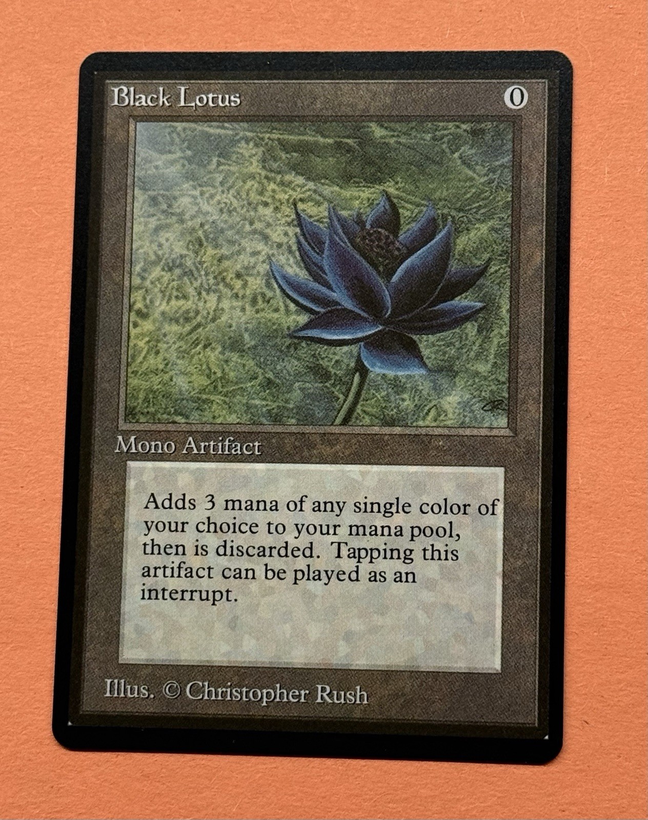 MTG Black Lotus Limited Edition Beta *Fan Art* view 2