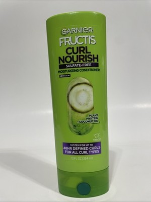Fructis Curl Nourish Moisturizing Conditioner with Coconut Oil, 12 Fl Oz