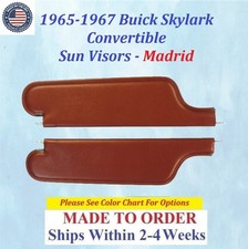 New 1965 - 1967 Buick Skylark Convertible Pair Sunvisors Sky-svr-025