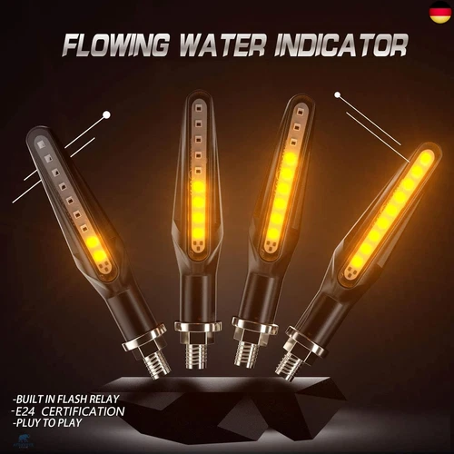CCAUTOVIE LED Blinker Motorrad E Geprüft Universal Blinker Tagfahrlicht Blinker - Bild 3 von 7