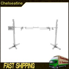 Electric BBQ Spit Roaster Hog Roast Machine Rotisserie Grill Roasting 220V