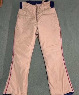  Vintage Eddie Bauer Seattle USA snowpants Goose bibs overalls Medium Free Ship