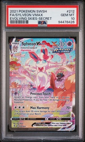 Sylveon VMAX 212/203 Alternate Ful Art Secret Evolving Skies English PSA 10
