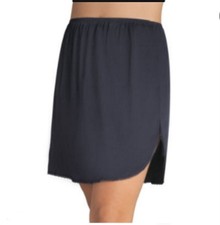 New Vanity Fair Black Half Slip 11760 16" Small 86809