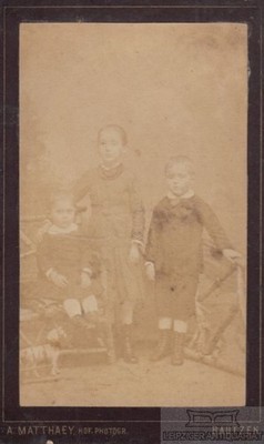 Photograph Alex. Matthaey, Bautzen - Portrait of Three Children... Photography