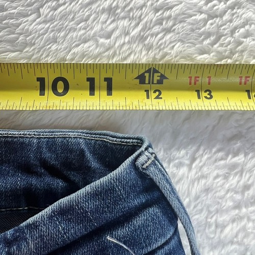 Jeans donna MOTHER vita alta looker denim 26 blu scuro skinny made in USA - Foto 11 di 16