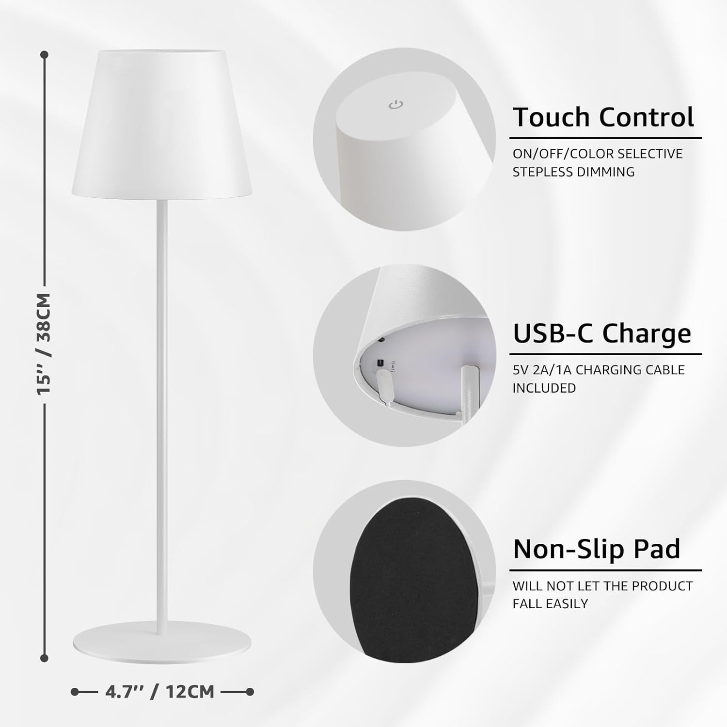 Lampada Senza Fili MALUX Set 2pz: Design LED IP54 per Esterni - 4