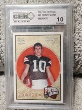 2007 UD Rookie Football Heroes, Brady Quinn#89, NM MT Gem 10