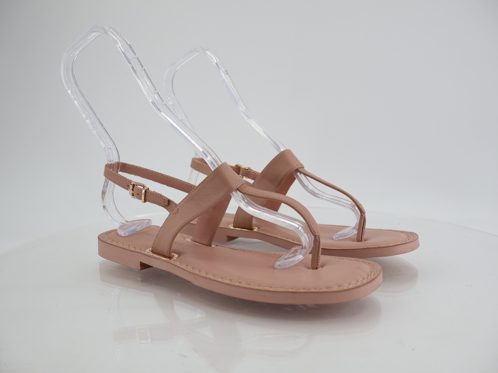 APL Sandali aerosoles ciliegia slingback taglia 7 beige pelle tanga minimalista