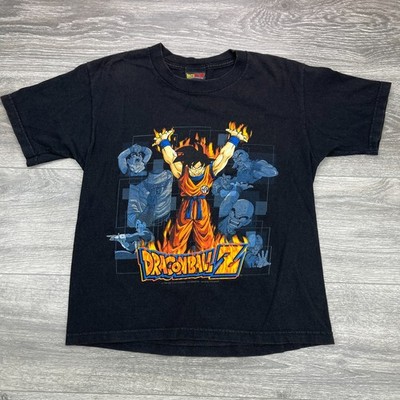 Vintage Dragon Ball Z Shirt Youth Medium Black Goku Spirit Bomb Z Fighters DBZ