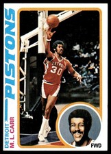 1978-79 Topps Basketball ML Carr Detroit Pistons #82 Card NM