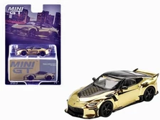 Mini GT 1:64 Nissan Z VeilSide FFZ400 Gold Chrome Diecast Model Car MGT00985 New