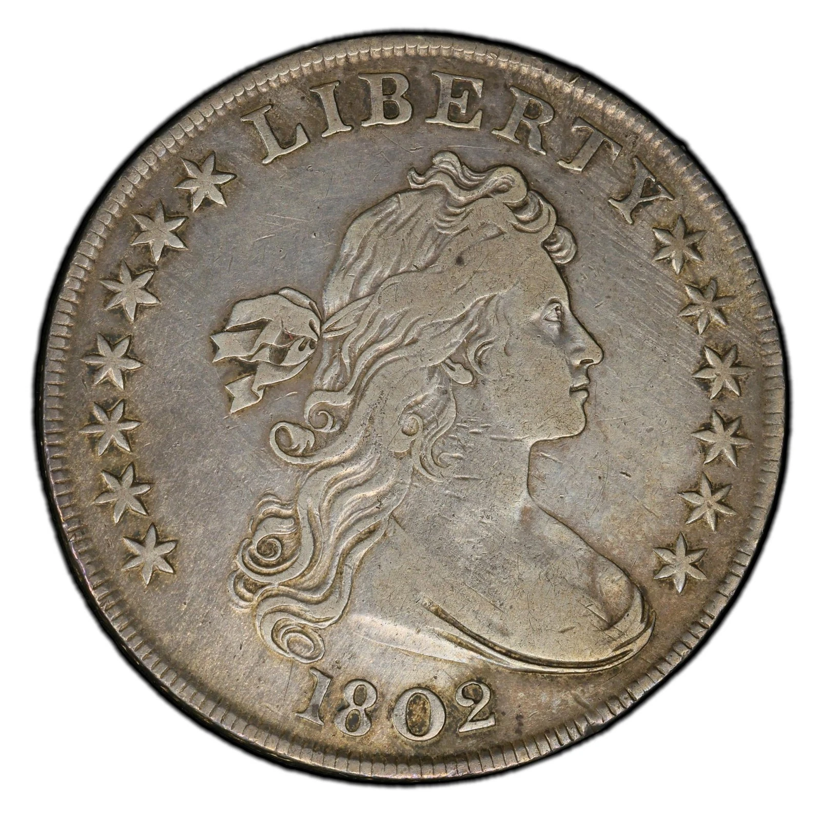 1802 $1 Draped Bust Dollar PCGS VF25