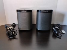 Sonos Play 1 Wireless Speakers Black Pair Fully Reset And Ready To Connect