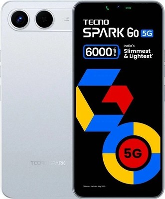 Tecno Spark Go 5G (Sky Blue, 128 GB) (4 GB RAM) Dimensity 6400 5G Prozessor