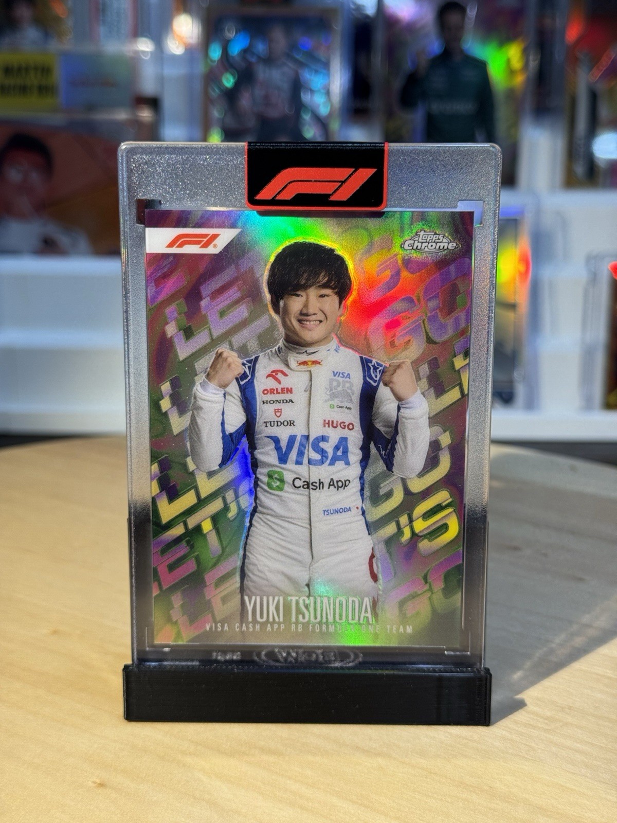 2024 Topps Finest Formula 1 F1 #LG-17 YUKI TSUNODA Let's Go Case Hit #LG-17 SP