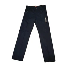 Wrangler Workwear Cargo Pants Men's 34x34 Navy Tool Pockets Relaxed Fit Bottoms 