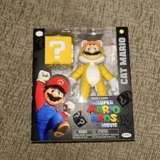 Jakks Pacific The Super Mario Bros. Movie 5-Inch Cat Mario Wave 2 New Sealed T33