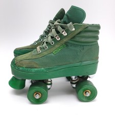 Vintage Roller Skates Mens Size 6 Mr. Skate Green READ