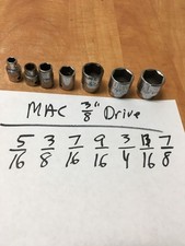 Mac Tools Usa 38 Drive Sae 6 Pt 7pc Socket Set 516 To 78 Mac Tools Usa 38 Drive Sae 6 Pt 7pc Socket Set 516 To 78