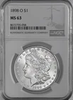 1898-O  $1  MORGAN SILVER DOLLAR  "NEW ORLEANS"  NGC MS63  #8672755-058