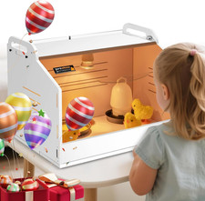 Chicken Brooder Box for Chicks with Heating Lamp up to 10 Chicks Quail Brooder