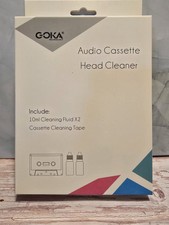 AUDIO CASSETTE HEAD CLEANER WITH 2 BOTTLES OF CLEANING FLUID brand New