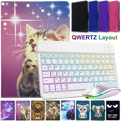 Hülle für Für Honor Pad X9/X8 Pro 11.5'' X8A 11'' QWERTZ Beleuchte Tastatur Maus