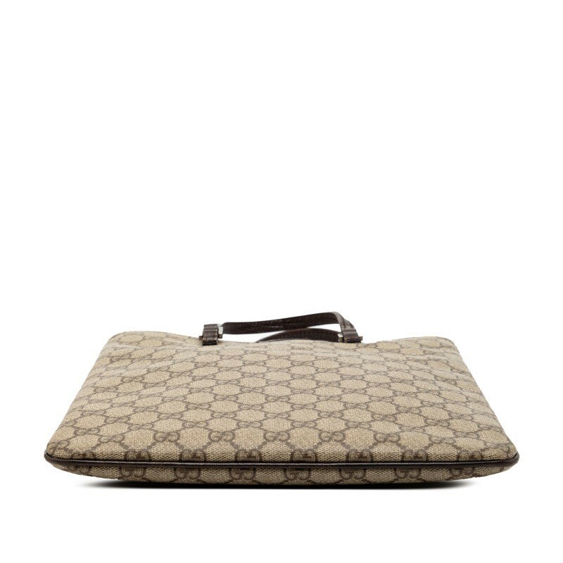 Gucci GG Supreme Handbag Tote Bag 117551 Beige Brown PVC Leather Women's Japan thumbnail 17
