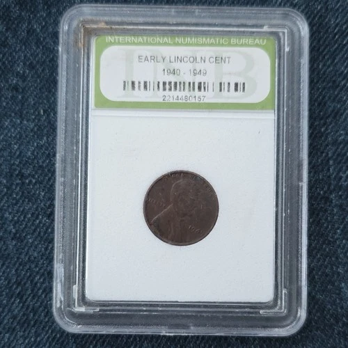 Lincoln Wheat 1949 Small Cent International Numismatic Bureau Certified