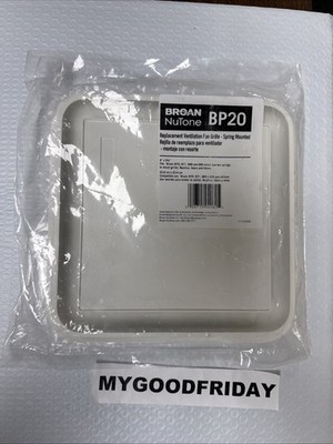 Genuine NuTone Broan BP20 S97006651 Grille Assembly Fit Multiple Bath Fan Models